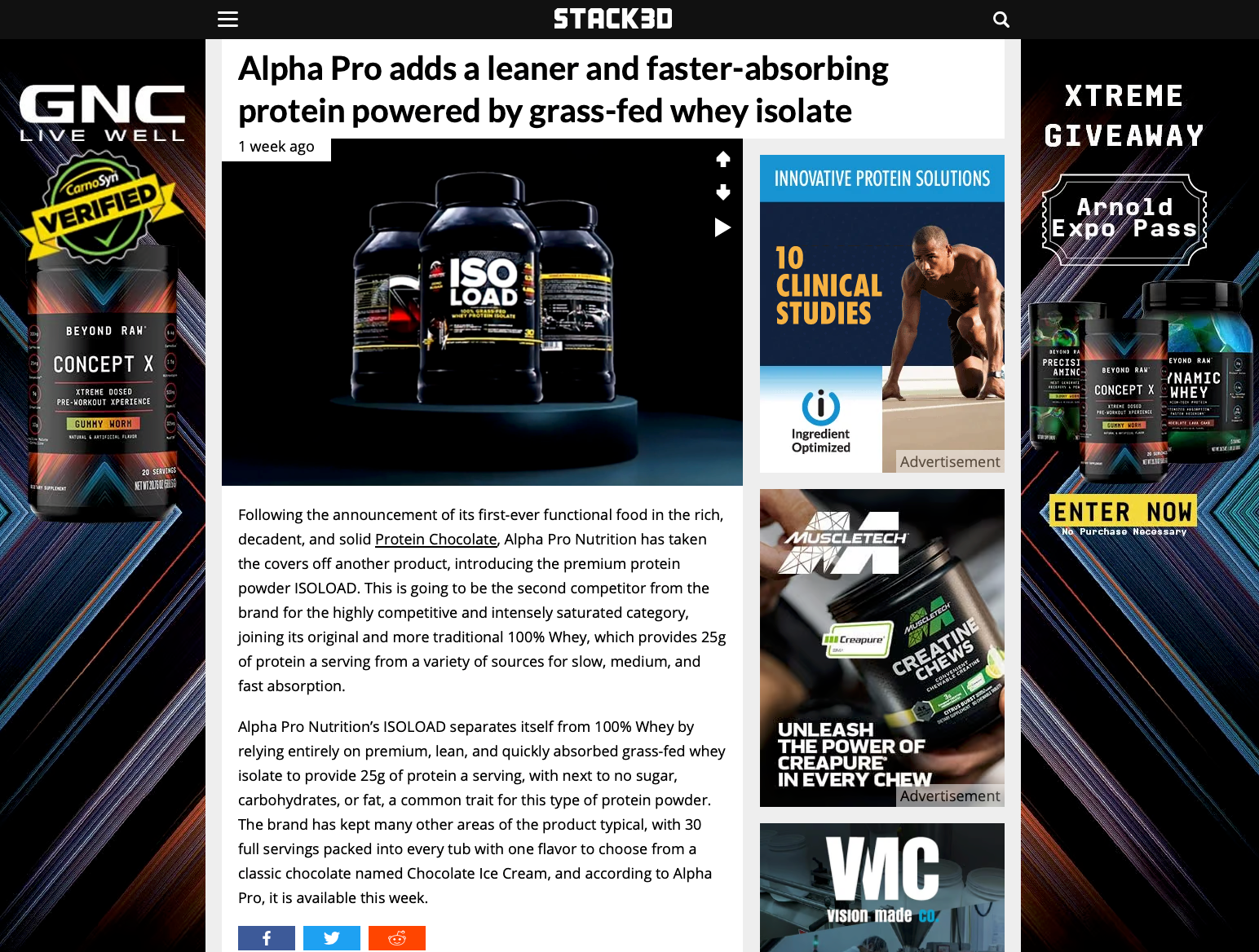 Alpha Pro in the NEWS! STACK3D.com